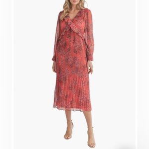 Mila Mae Pleated Floral Dress